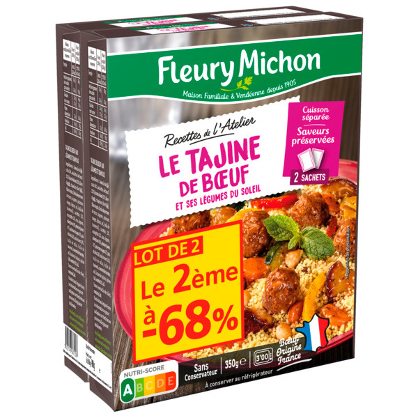  Tajine De Boeuf Fleury Michon code EAN 3302740065859 