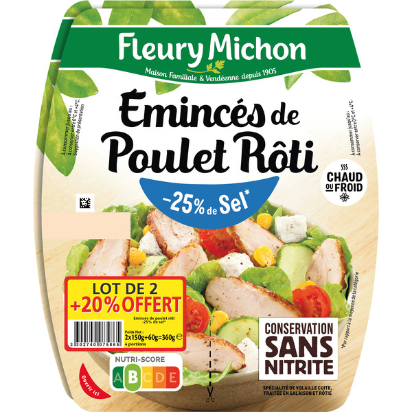 Emincés de Poulet Rôti