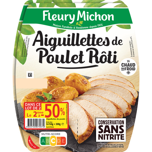 Aiguillettes de poulet rôti