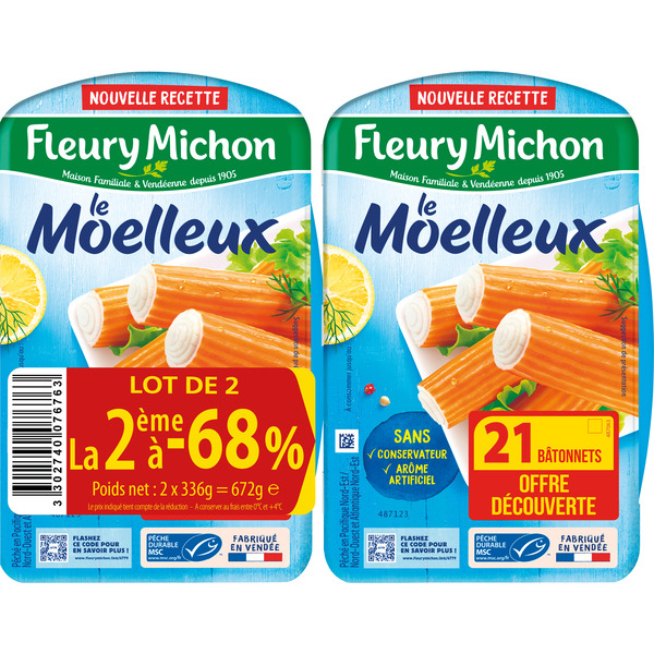 Bâtonnets Le moelleux