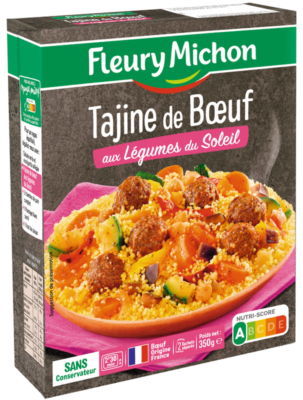 TAJINE BOEUF LÉGUMES SOLEIL fleury michon