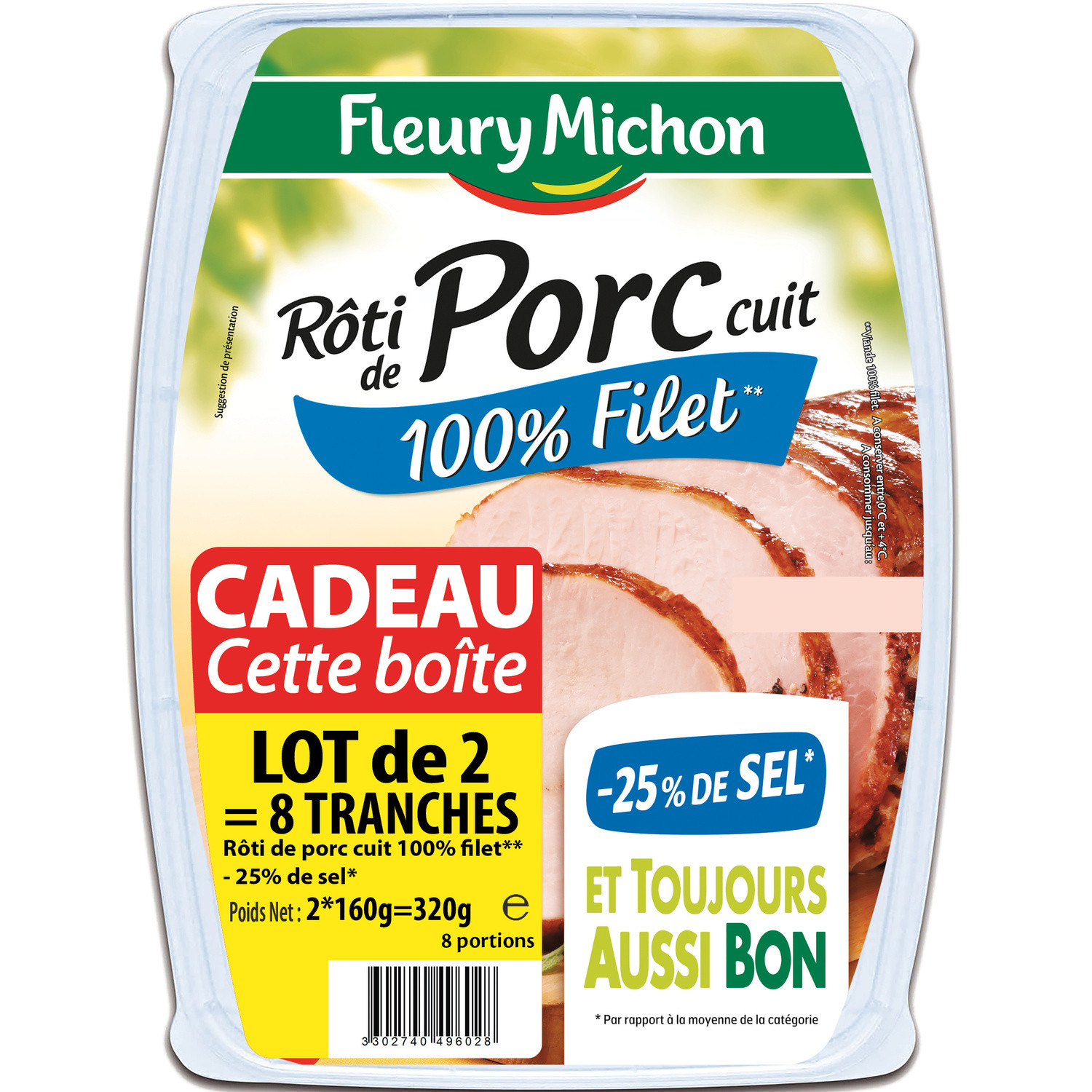 FLEURY MICHON Roti de porc  FLEURY MICHON code EAN 3302740496028 