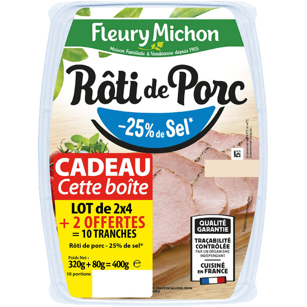 Rôti de porc -25% de sel