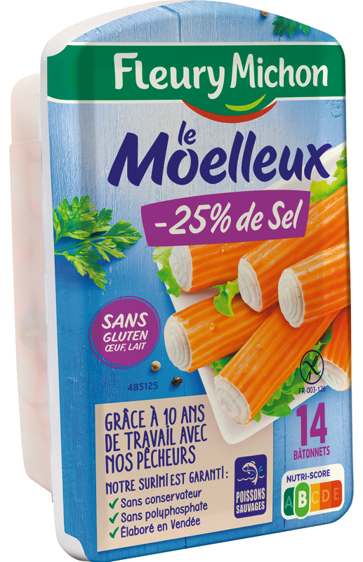 fleury mivhon BÂTONNET SURIMI - 25%  DE SEL fleury mivhon 3302747233022 (3302747233022)