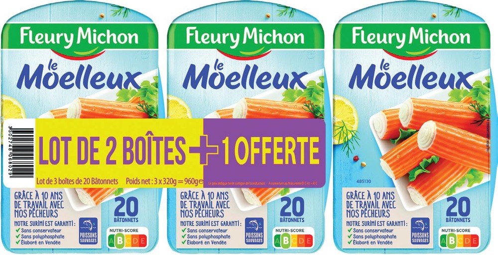 BÂTONNETS DE SURIMI LE MOELLEUX  “FLEURY MICHON” 3302748068029 (3302748068029)