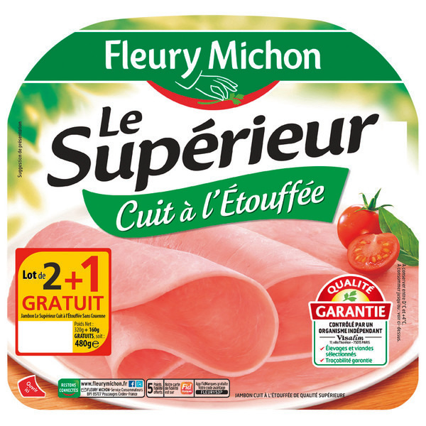 Jambon Le Supérieur cuit à l'étouffée