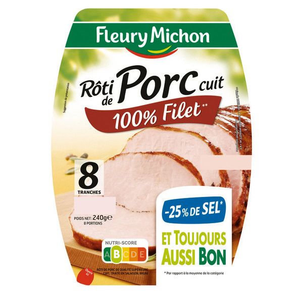 Rôti de porc cuit