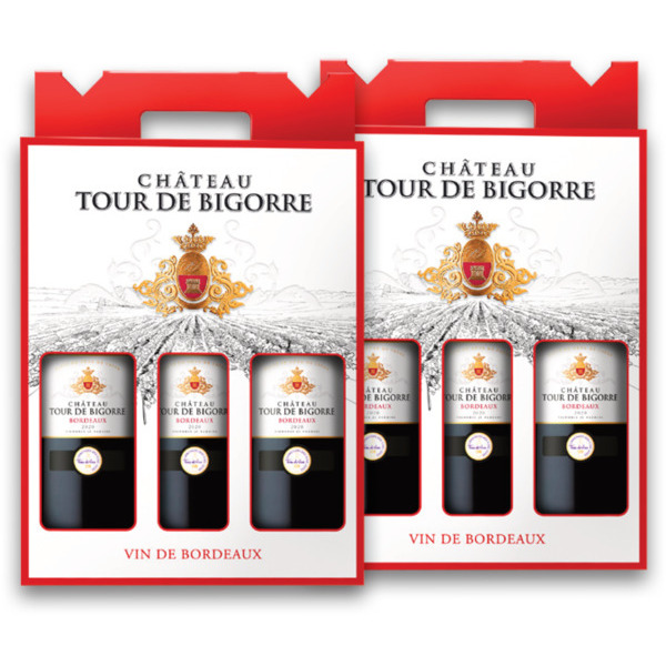 COFFRET DE 3 BOUTEILLES AOP BORDEAUX ROUGE
CHÂTEAU TOUR DE BIGORRE 3303293300862 CHÂTEAU TOUR DE BIGORRE