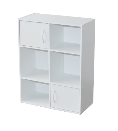 - 94484 - compo - meuble de rangement 6 cases + 2 portes - blanc - 61,5 x 29,5 x 80 cm 3304980011498 Alsapan - 94484 - compo - meuble de rangement 6 cases + 2 portes - blanc - 61,5 x 29,5 x 80 cm 3304980011498 Alsapan