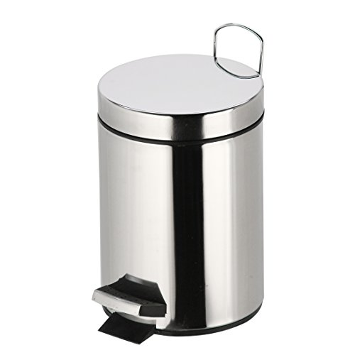 FRANDIS Frandis POUI3 Poubelle Inox à Pédale Métal avec Seau Plastique 3 L 17 x 17 x 24,5 cm code EAN 3304991001426 