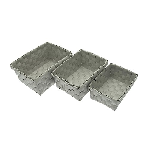 Frandis 192335 Lot de 3 Paniers de Salle de Bai...