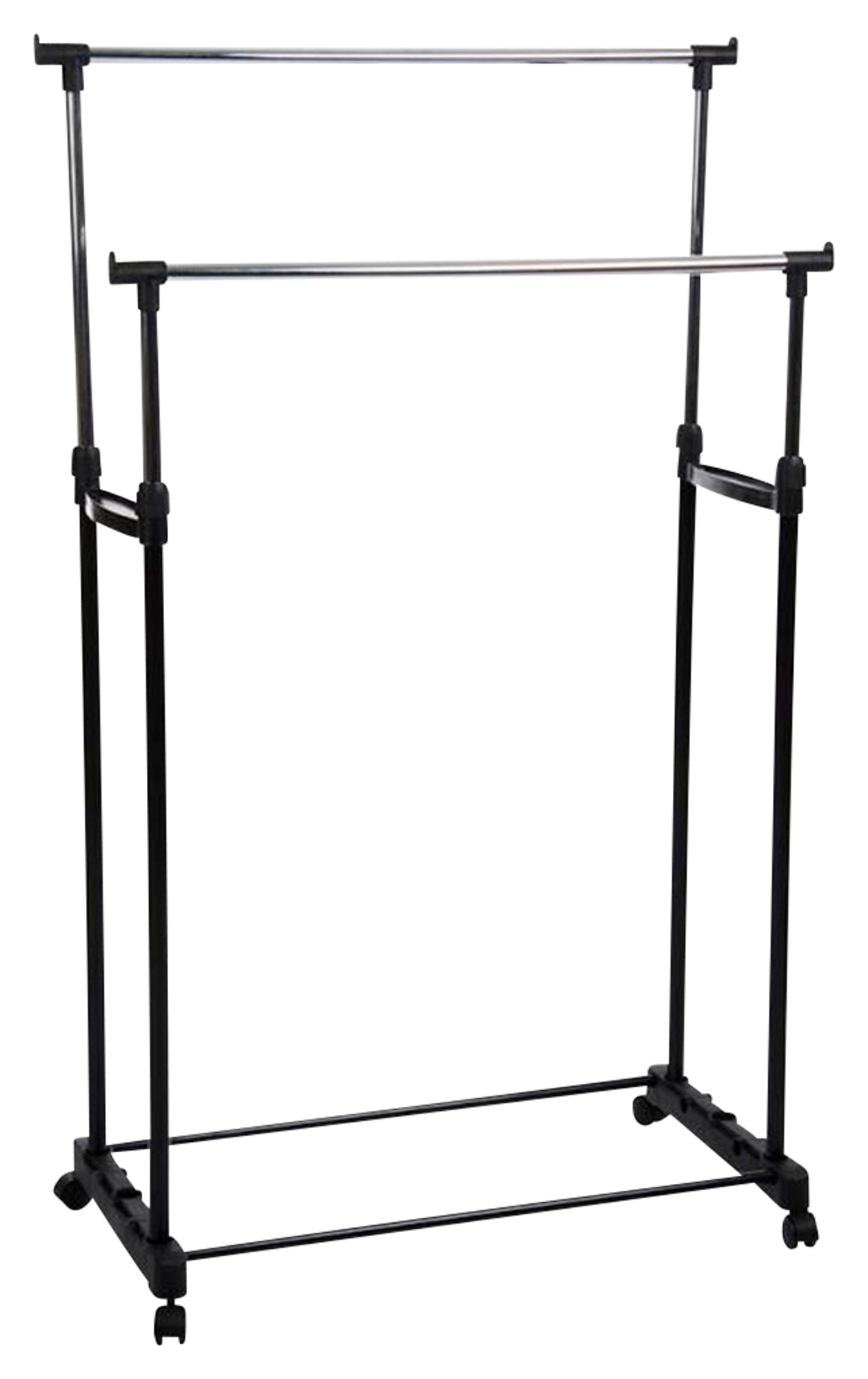 PORTANT A VETEMENTS DOUBLE SUR ROULETTES