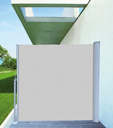 IDEAL GARD Rideau terrasse amovible - Gris perl...