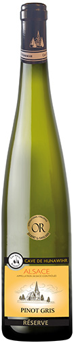 CAVE DE HUNAWIHR AOC PINOT GRIS code EAN 3306995400700 