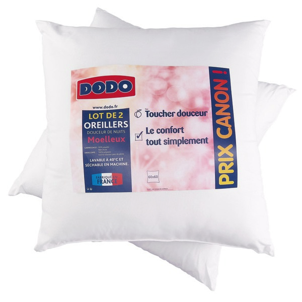 LOT DE 2 OREILLERS DOUCEUR NUIT