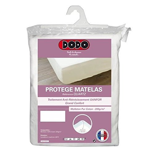 Protège-matelas en molleton 100% coton forme dr...