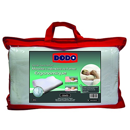 70610 oreiller ergonomique 32 cm x 52 cm ergono...