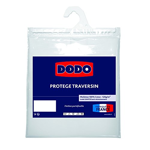 82515180 protège-traversin blanc 180 cm