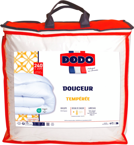 COUETTE TEMPÉRÉE 2 PERSONNES DOUCEUR 
