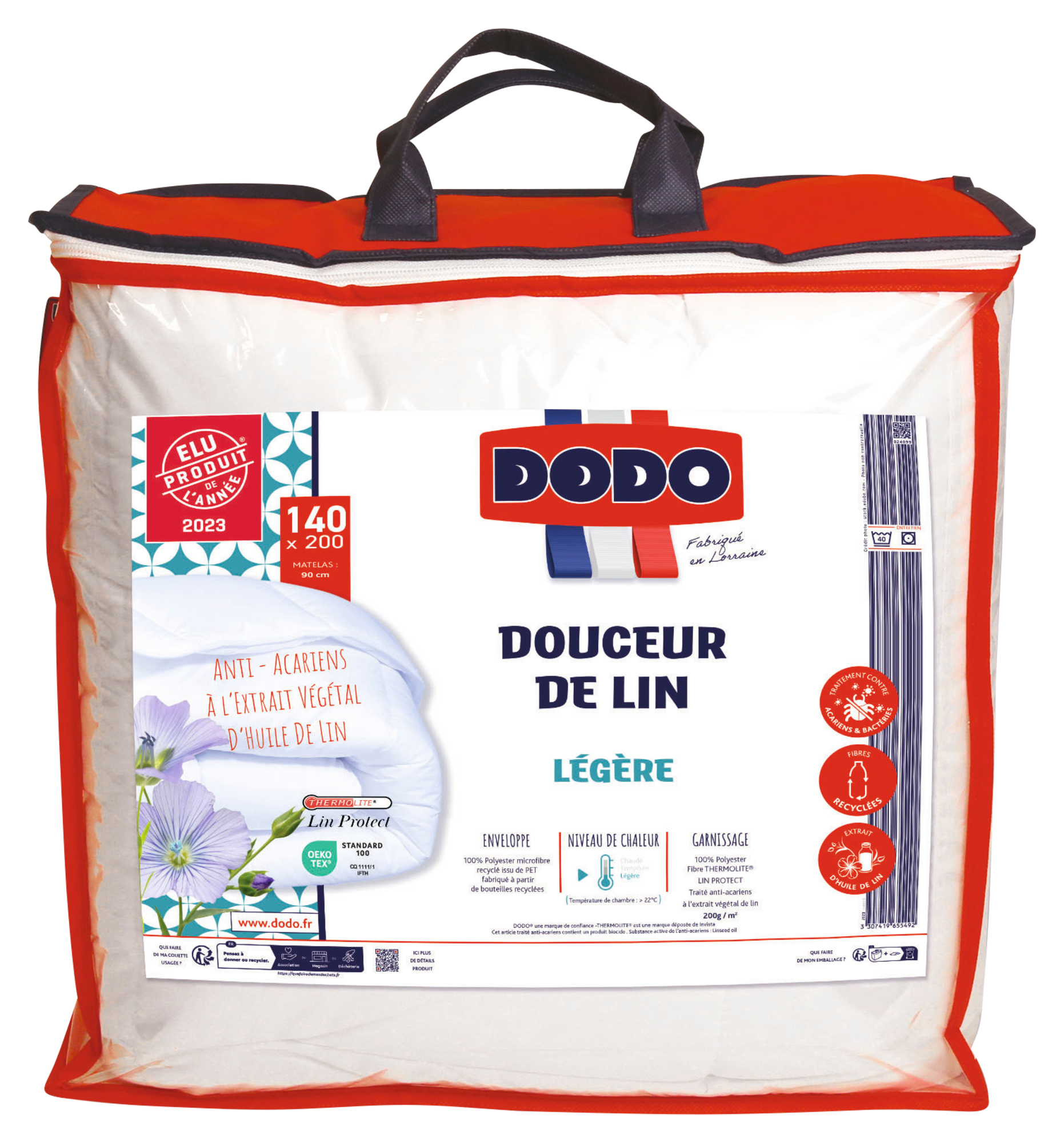 COUETTE DOUCEUR DE LIN 140X200 CM