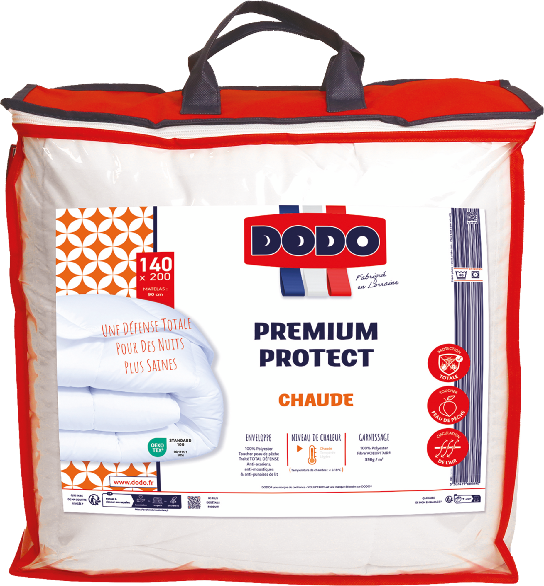 COUETTE CHAUDE PREMIUM PROTECT 140X200 CM