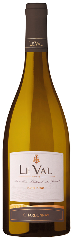 IGP PAYS D'OC CHARDONNAY BLANC 2018 Le Val