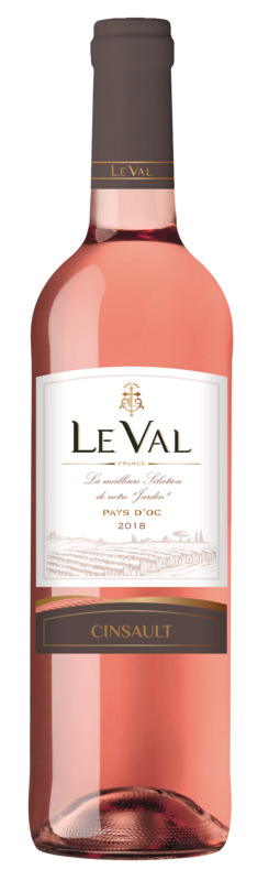 IGP PAYS D'OC CINSAULT ROSÉ 2018 Le Val