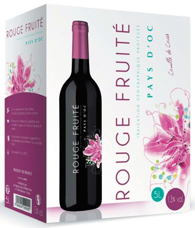 Camille de Caves IGP PAYS D'OC ROUGE FRUITÉ Camille de Caves code EAN 3308440066936 