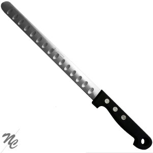 Couteau à jambon lame alvéolée double face