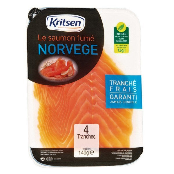 kritsen LE SAUMON FUMÉ PURE ORIGINE KRISTEN code EAN 3321431020267 