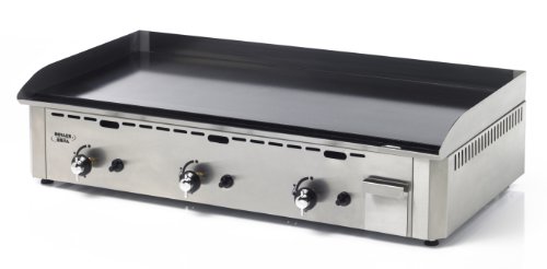 R.psr900gec plancha pro gaz triple plaque émaillée