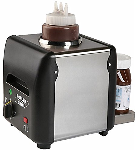 - chauffe chocolat warm it roller grill wi dp a poser thermostat résistance minuterie présentoir amovible puissance 170 w / 220 v livré avec 2 bouteilles 3 becs 3322126674291 Roller Grill
