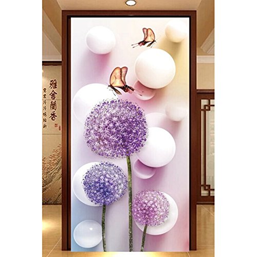 Diy 5d pissenlit papillon diamant autocollant p...