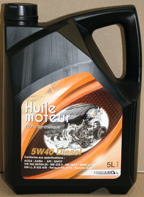 Huile moteur 5W40 Diesel