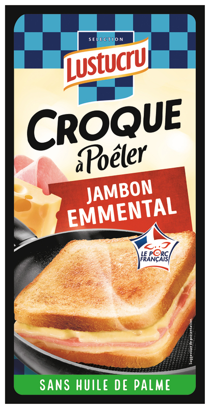 sélection lustucru CROQUE À POÊLER JAMBON EMMENTAL sélection lustucru 3323790137006 (3323790137006)