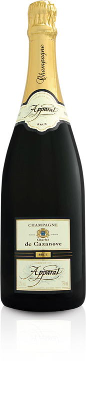CHAMPAGNE APPARAT BRUT 75CL CHARLES DE CAZANOVE