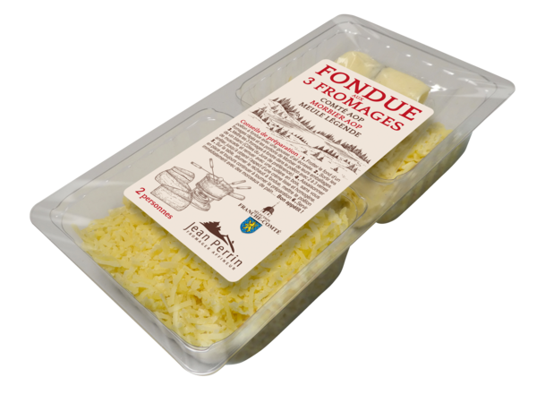 FONDUE 3 FROMAGES COMTÉ AOP, MORBIER AOP, MEULE...