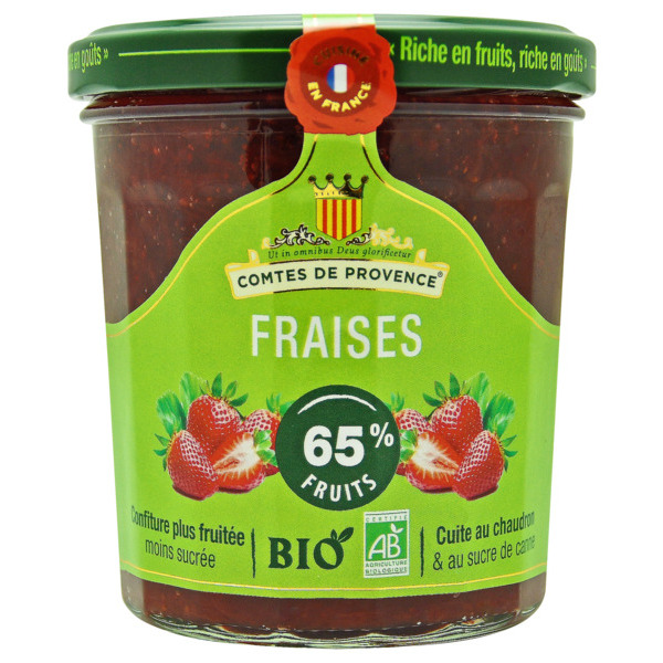 CONFITURE DE FRAISES BIO 
