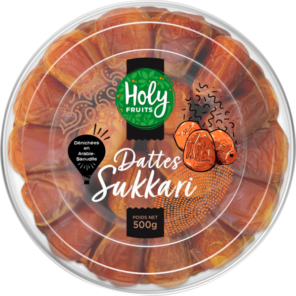 116970008 Dattes Sukkari Holy Fruits code EAN 3325350300127 