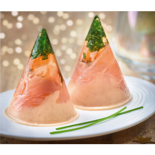  Cône aspic au saumon (a)
 code EAN 3325890215264 