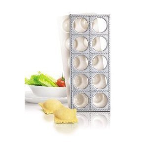 Pasta Party N7893 Plaque à Ravioli et Poussoir Lot de 10 Pièces Forme Carré Grand 3325980013237 PASTA PARTY