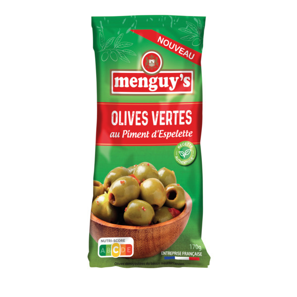  Olives Vertes Farcies Piment Espelette Menguy's code EAN 3327271308190 