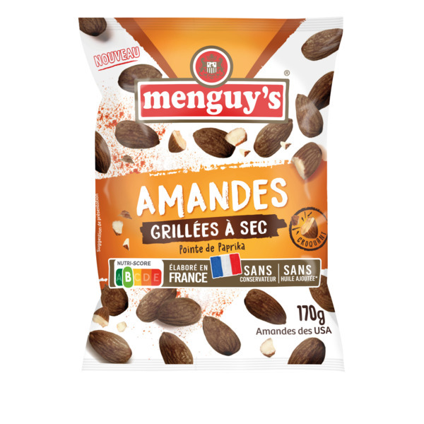 Amandes grillées à sec