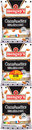 CACAHUÈTES GRILLÉES À SEC