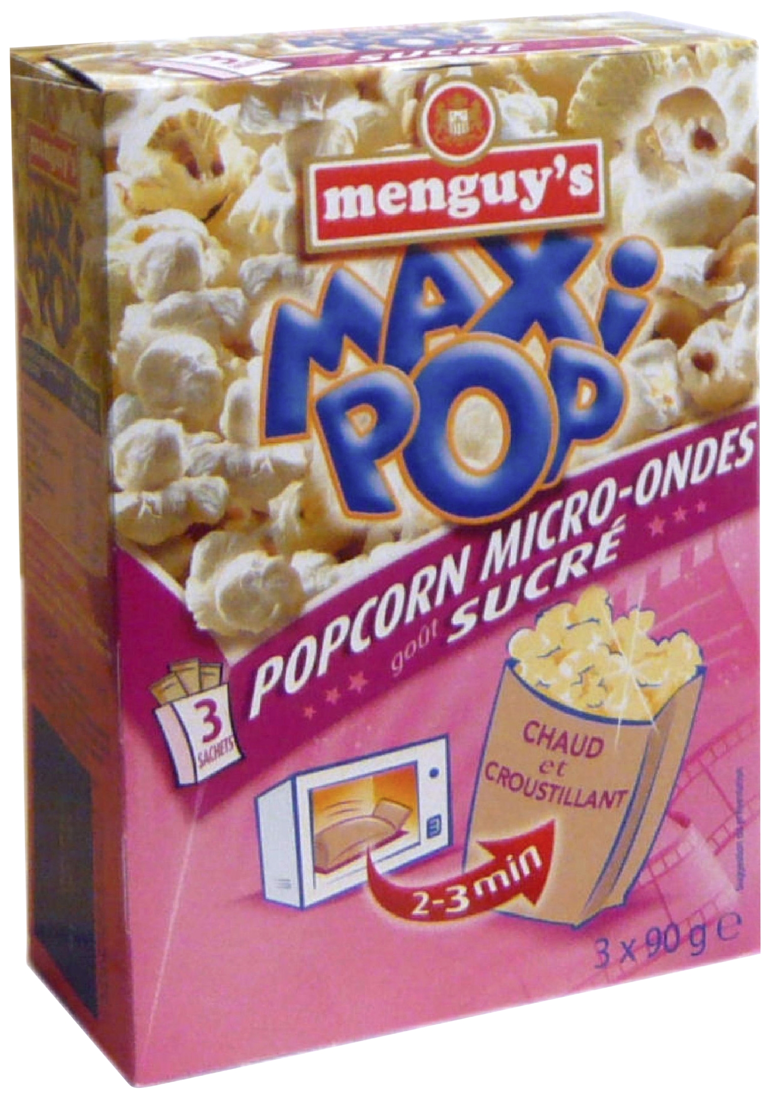 3327271903746 Menguy's Pop-corn micro-ondes sucré Menguy's