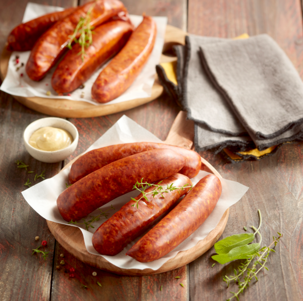 SAUCISSE À CUIRE FUMÉE AU BOIS DE HÊTRE