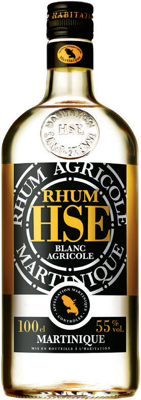  RHUM BLANC AGRICOLE A.O.C.(1) MARTINIQUE HSE code EAN 3328731030019 