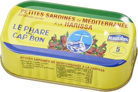 Petites sardines de Méditerranée à la harissa L...