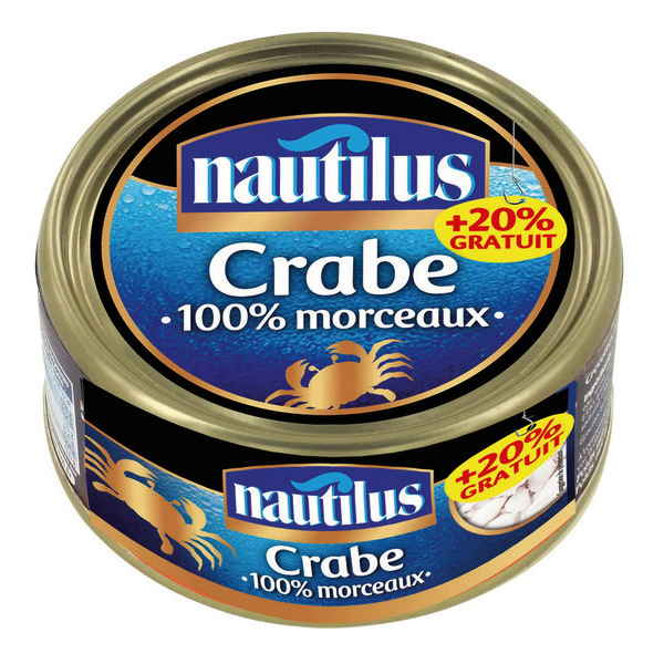 Crabe 100% morceaux