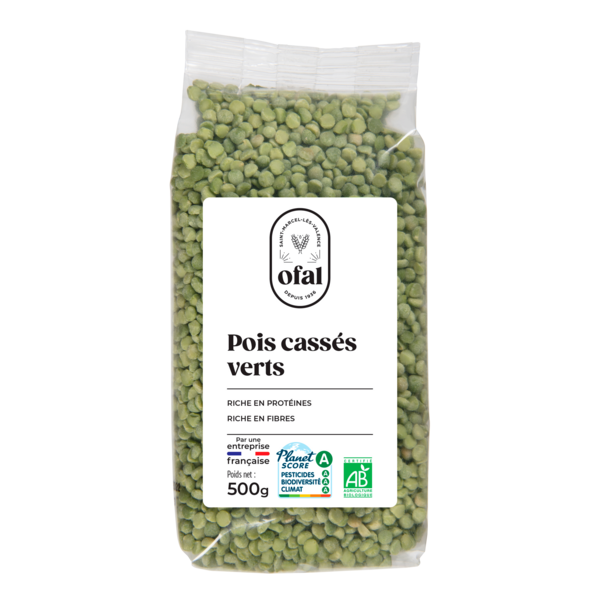Pois cassés verts Bio